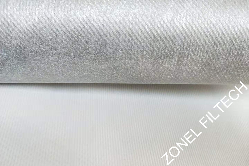 Spunbonded nonwoven filter cloth for pleated style filter cartridges production